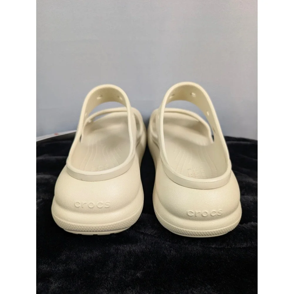 Crocs Classic‎ Crush Sandal Women SZ-11 Men SZ-9 Bone New Platform Slide